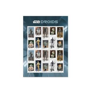 USPS NEW Star Wars Droids Stamps Sheet‎ of 20 MNH Ready to Ship